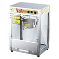 Commercial popcorn machine - flat top, automatic, stainless steel, electric - perfect for street vendors and popcorn shops