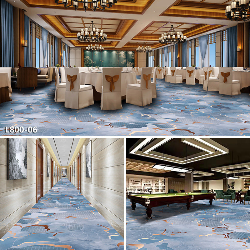 Hotel carpet 800g cut velvet thickened large area paving fire retardant banquet hall club billiard hall fireproof carpet