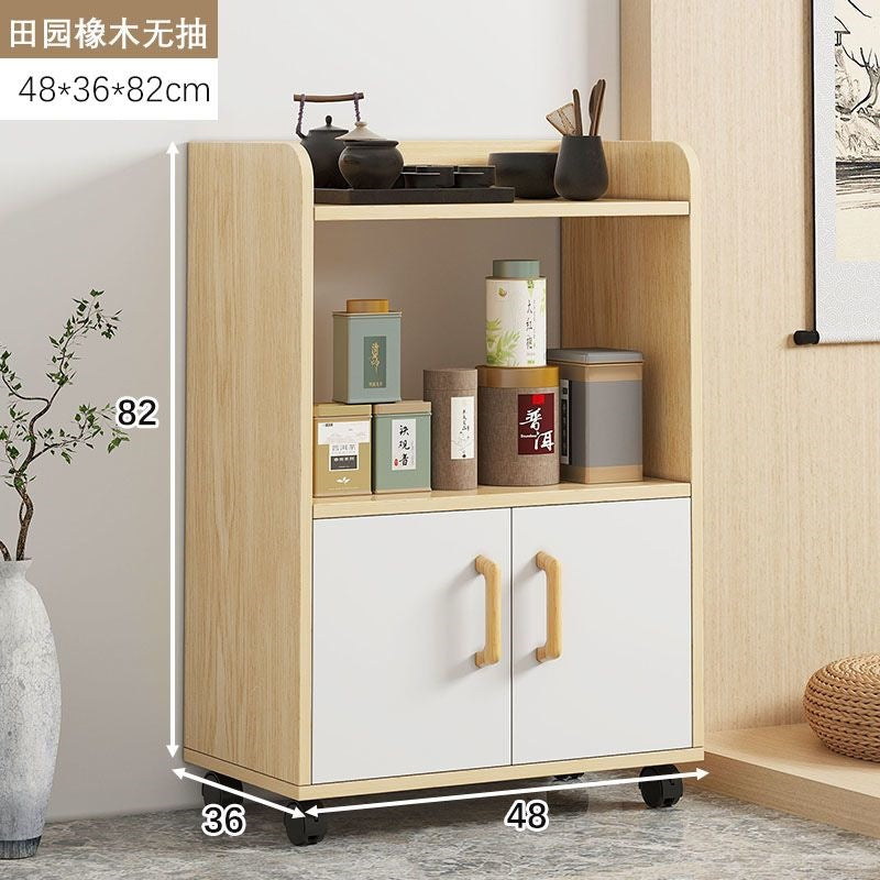 Modern minimalist tea cabinet, cupboard, home kitchen storage cabinet, living room wall-mounted cabinet, office water boiler storage cabinet