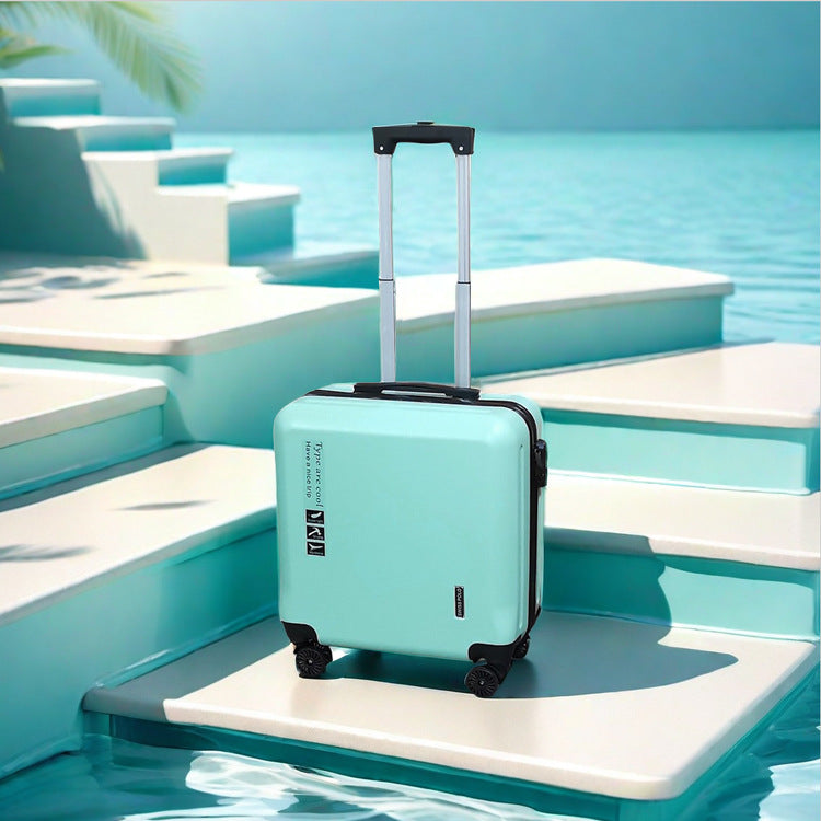 New suitcase, women's candy-colored suitcase, men's universal wheel trolley case, 20-inch boarding case, password bag, one piece.