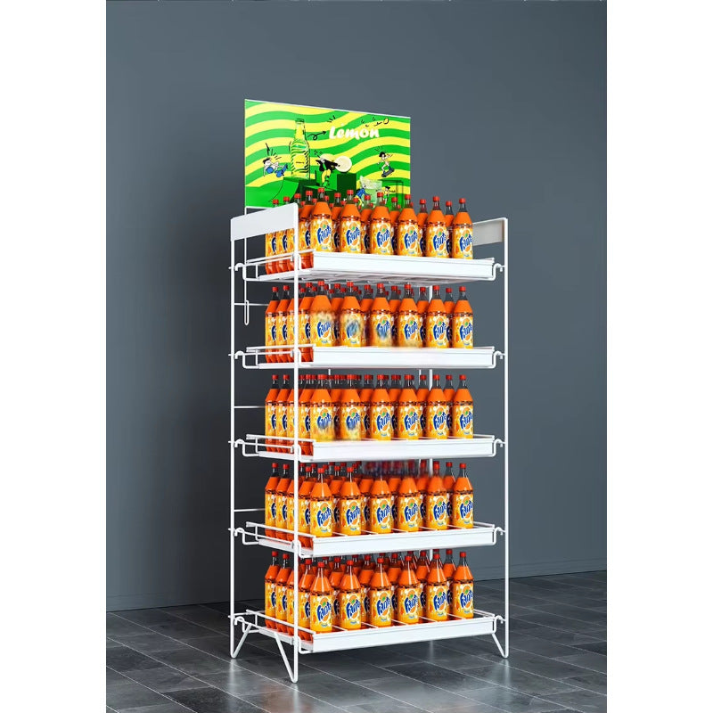 Source Factory New Oil Rack Lubricating Oil Display Rack Supermarket Convenience Store Display Rack Commercial Storage Food