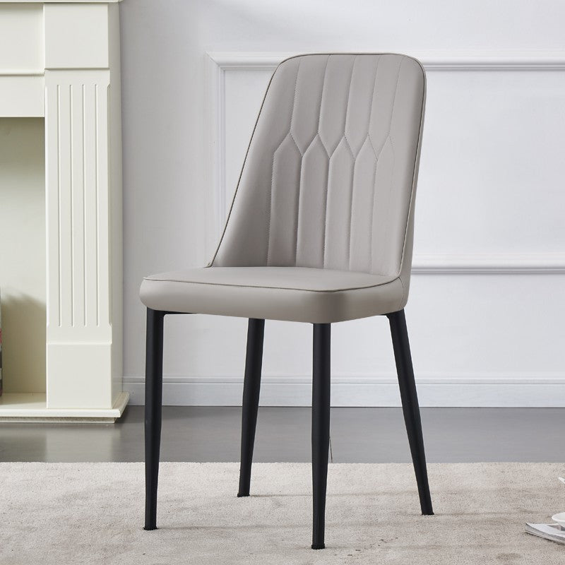 Cream style Nordic light luxury dining chair Home simple modern restaurant Makeup stool Leisure table and chair Hotel chair arc