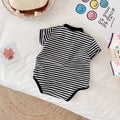Baby onesies: cute short-sleeve rompers for newborns and infants - summer striped bodysuits for boys and girls