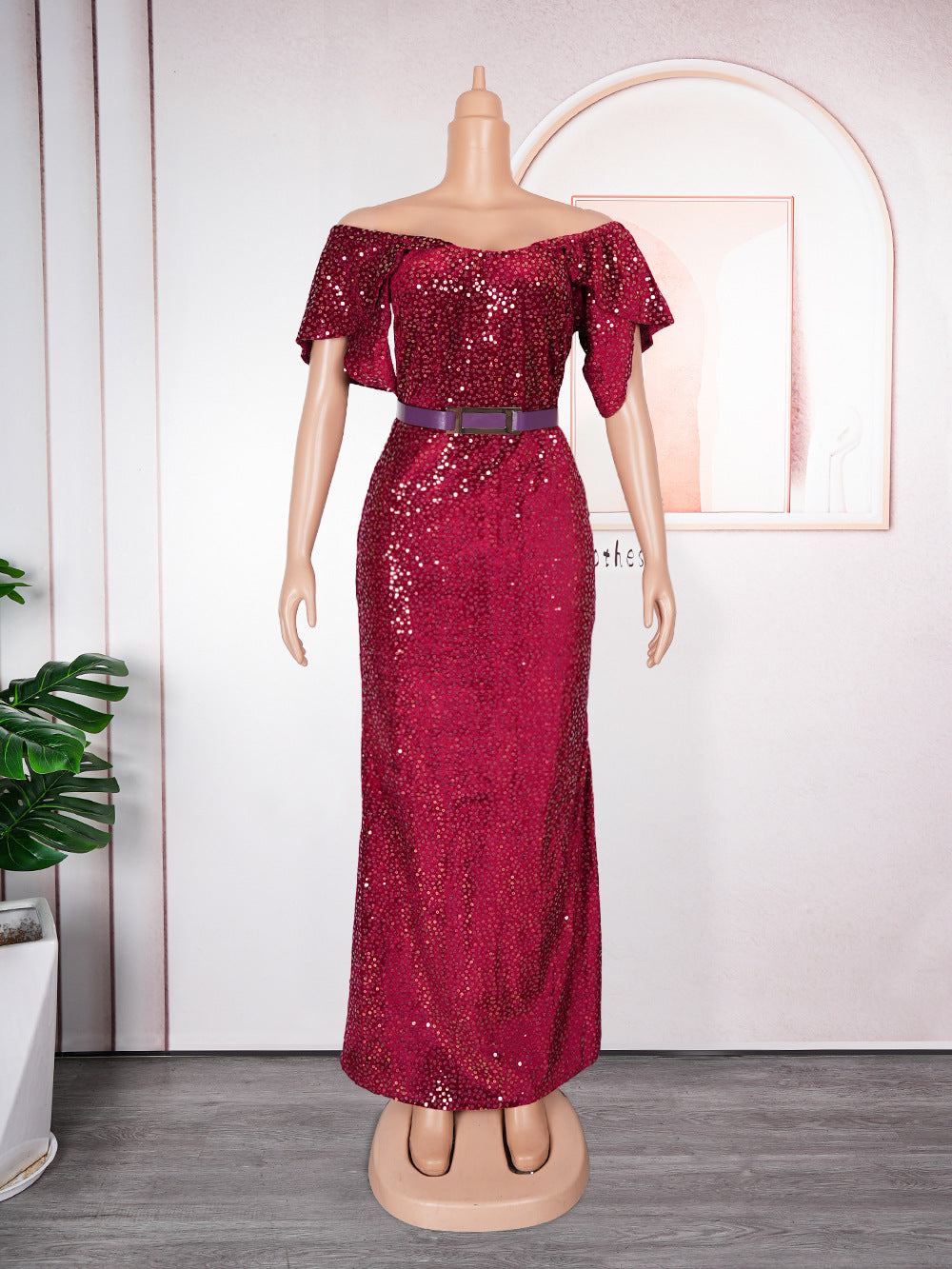 African, european, and american plus-size evening gowns for banquets, events, car shows, models, ceremonies, and hostesses - sequined, sexy, and slim-fitting dresses