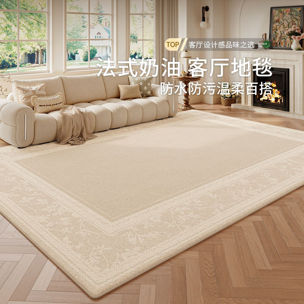 Carpet living room french cream style waterproof anti-fouling sofa cushion stain-resistant non-slip bedroom large area full bed blanket