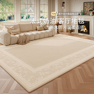 Carpet living room french cream style waterproof anti-fouling sofa cushion stain-resistant non-slip bedroom large area full bed blanket
