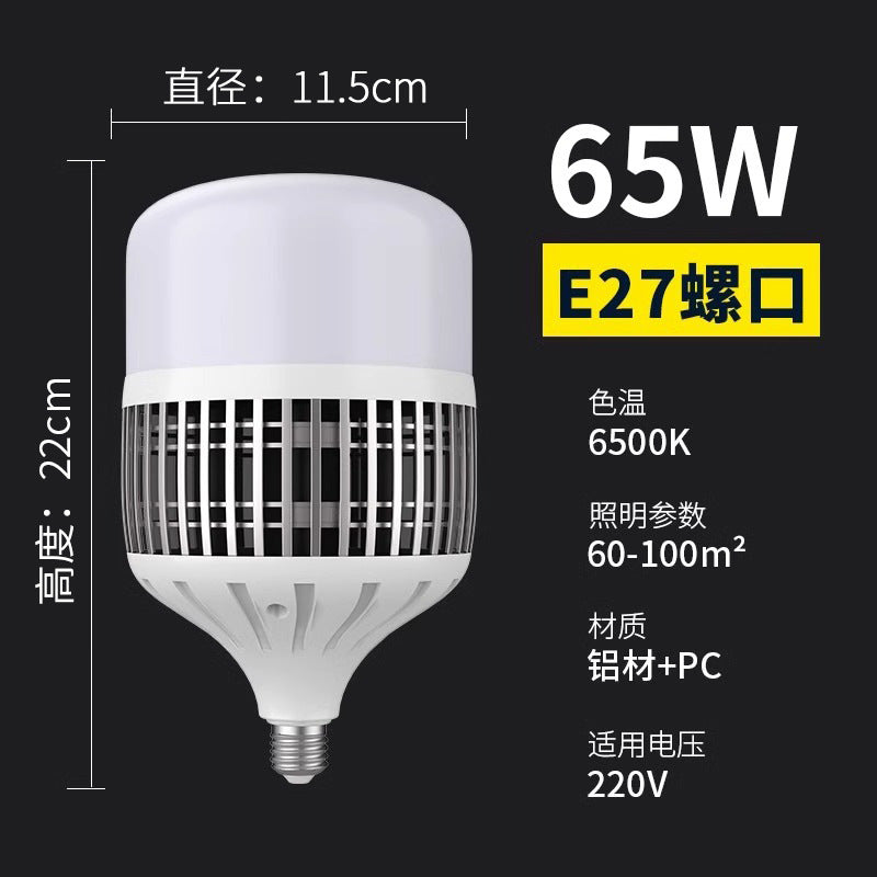 High-power led energy-saving bulb, super bright e27 screw base, 200w globe bulb for home, factory, workshop, and industrial lighting