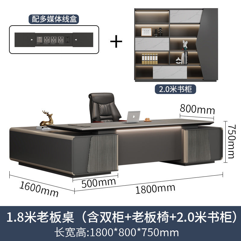 Accessible luxuryclassyelegant paint boss table office desk and chair combination classy executive desk casualpresident desk