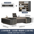 1.8m boss table (including double cabinet + boss chair + 2.0m bookcase)