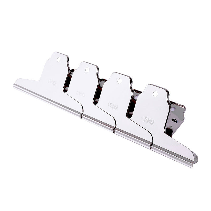 Deli Yamagata Iron Ticket Clip 9531 Metal Newspaper Information Organizing Clip, Silver Ticket Clip 4 pcs/bag 145mm