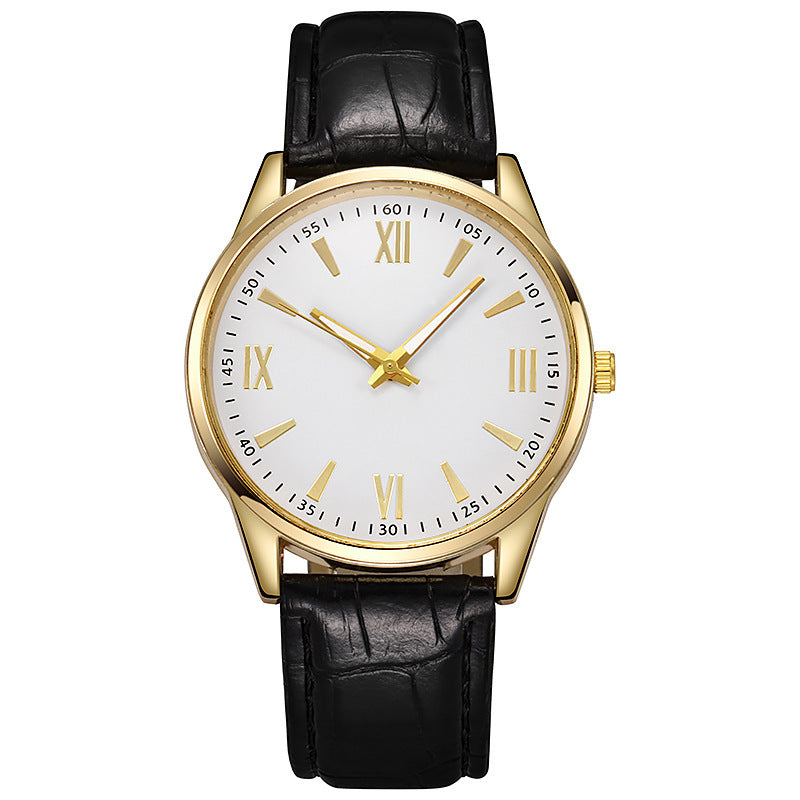 live broadcast men's watch new arrival business men's watch casual geneva quartz watch belt watch