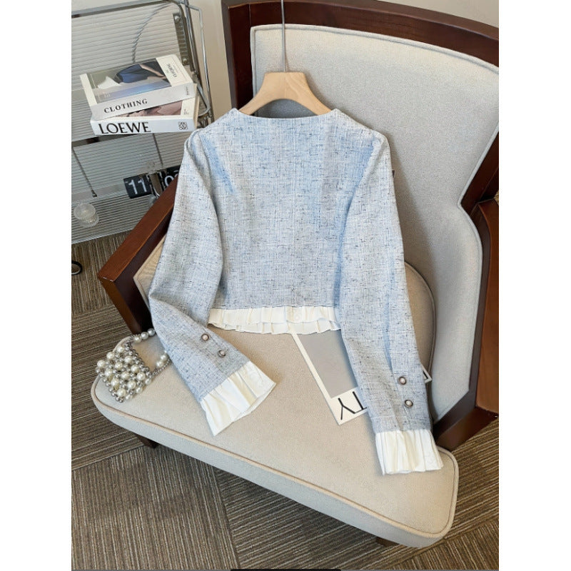 Women's fall/winter new arrival: stylish and elegant chanel-inspired two-piece skirt set, perfect for everyday commuting, dates, and parties