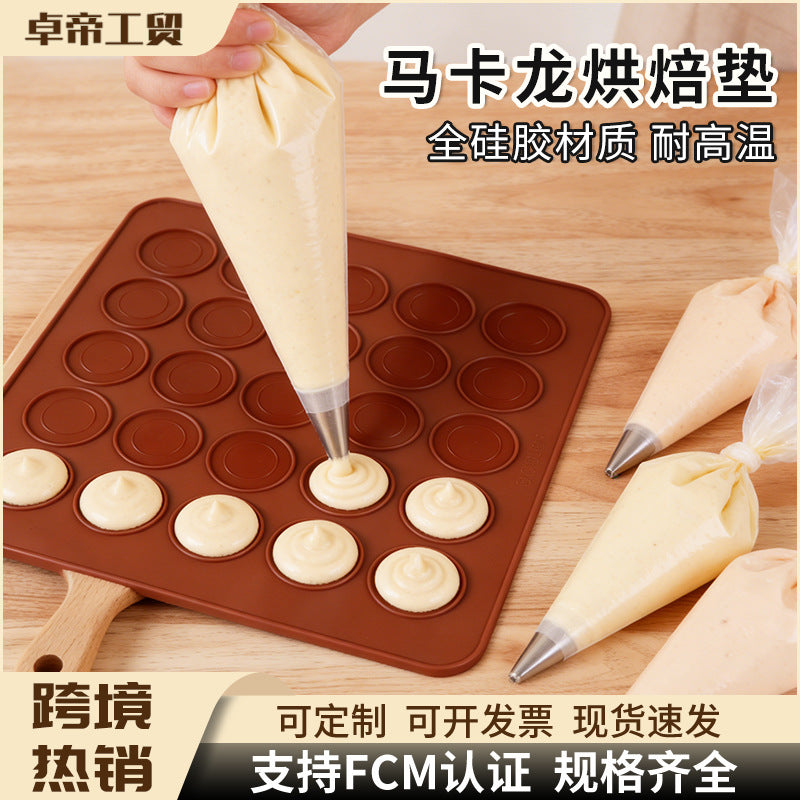 macaron baking mat chocolate cookie mold cake mold ice cream candy food grade silicone mold