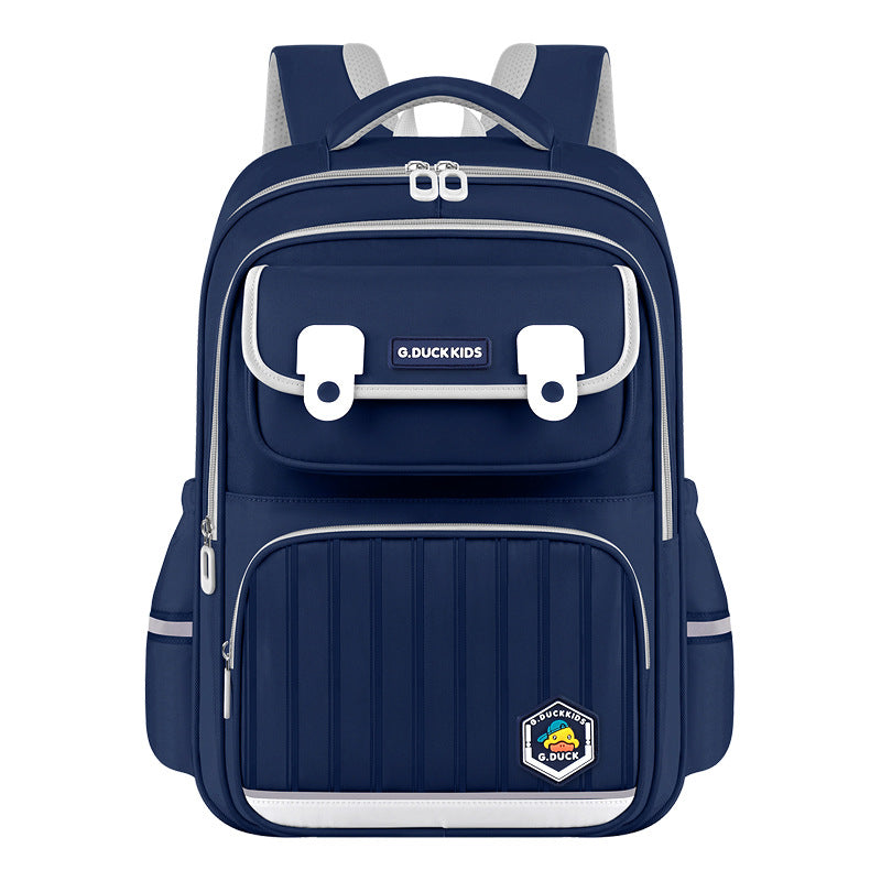 Little yellow duck elementary school backpack - grades 1-6, unisex, ergonomic design for back support, lightweight, large capacity, perfect for 3rd grade