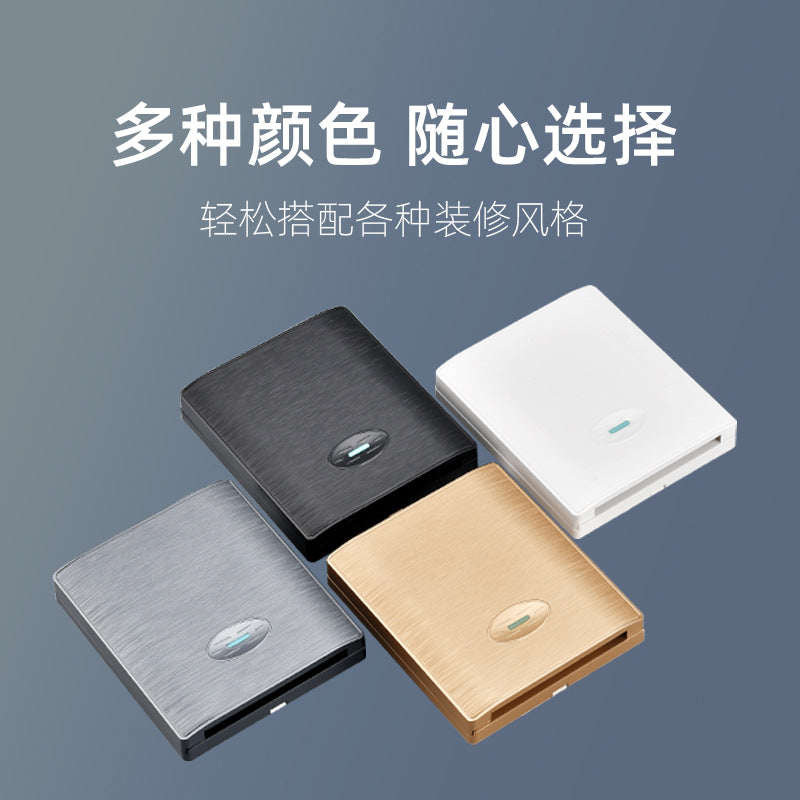 86 type wall switch five open Yuba switch sliding cover switch bathroom bathroom bathroom 86 box universal four open Yuba