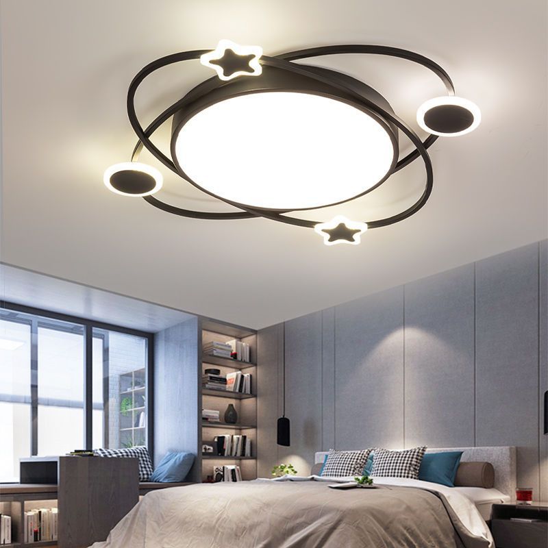 Creative personalized flying saucer lighting master bedroom light LED ceiling light simple modern small living room study dining room lighting