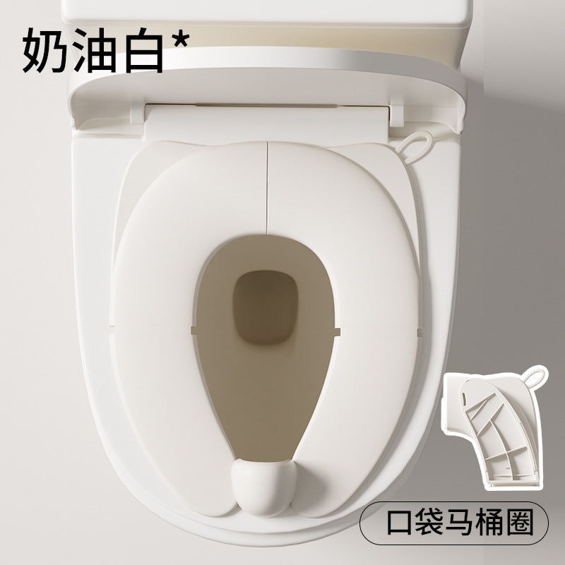 Kidsfoldable toilet toilet portable baby toilet toilet seat splash-proof toilet toilet seat toilet mat