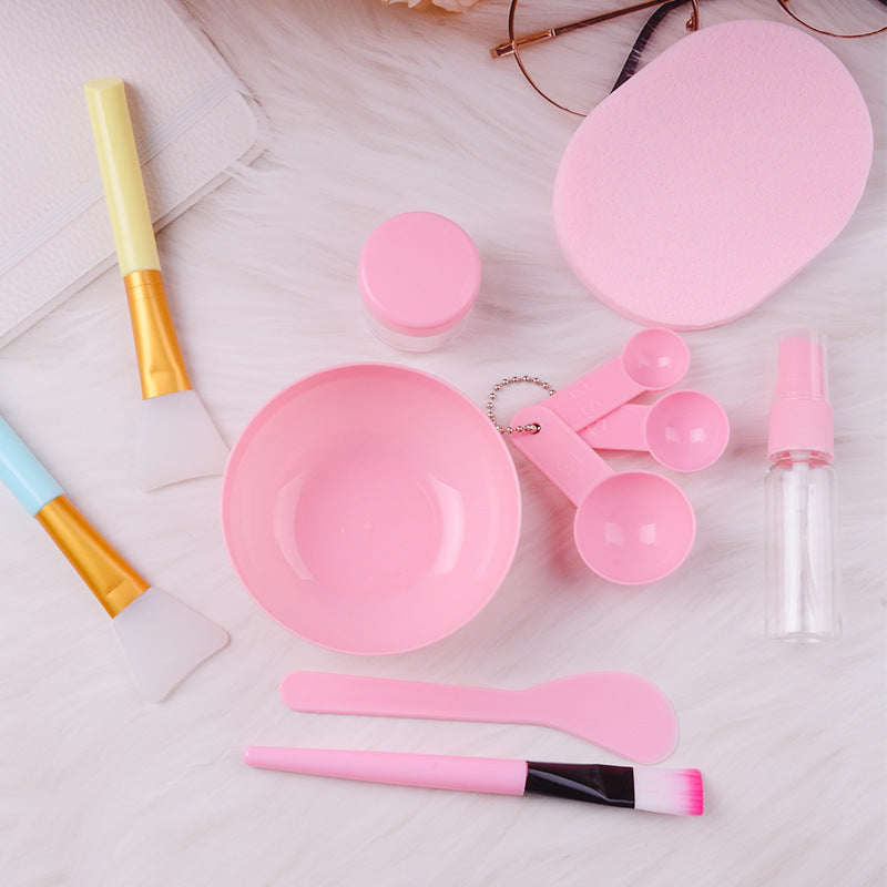 Directly from the manufacturer, mask bowl set 11-piece DIY full set of homemade beauty tools with silicone mask spoon spray bottle