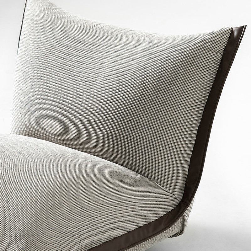 Italian normcoreruffles casual chair fabric bedroom swivel chair accessible luxury modern living room balcony single sofa chair