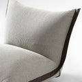 Italian normcoreruffles casual chair fabric bedroom swivel chair accessible luxury modern living room balcony single sofa chair