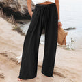 independent station  fashion cross-border hot selling export elastic casualpure colorpants loose pants