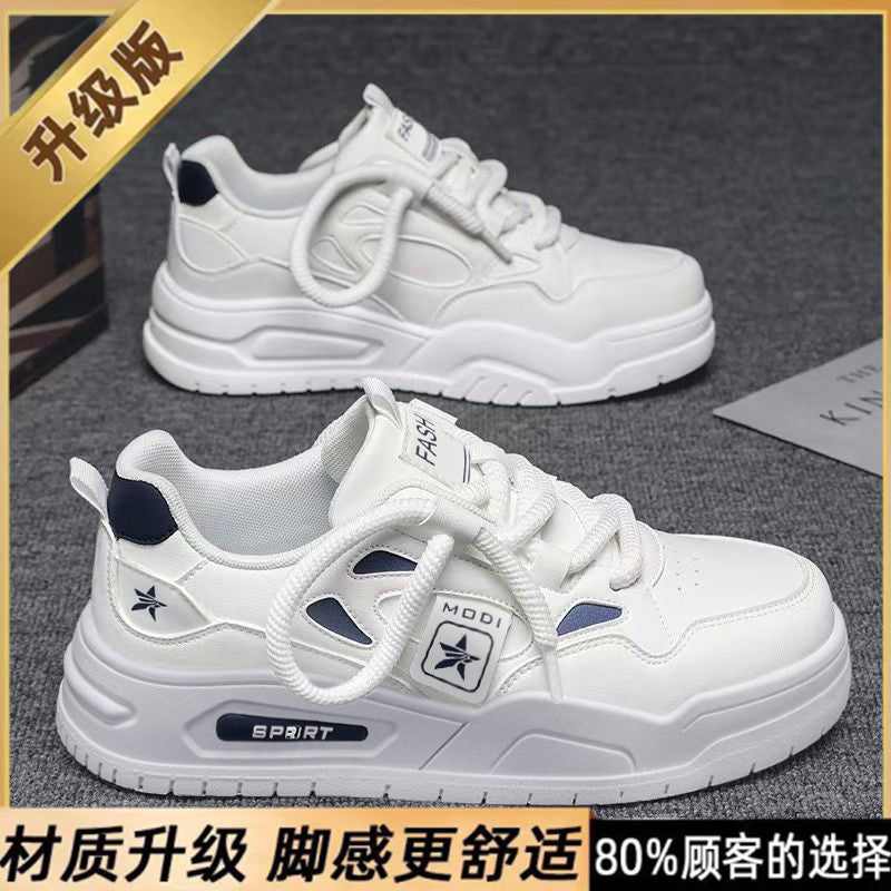 Men's pilot one air force white sneakers, 2026 new spring collection, youth skate shoes, chunky sole athletic shoes for men