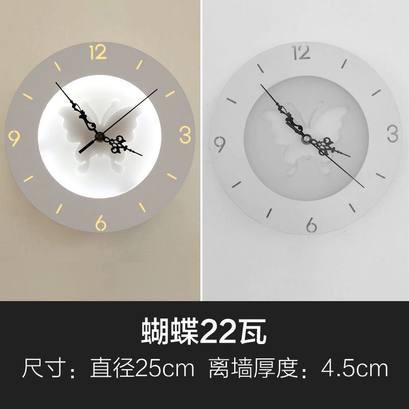 Scandinaviancasualfashion creative led wall clock wall lamp living room study bedroom lamp living room lamp decorative lighting fixtures