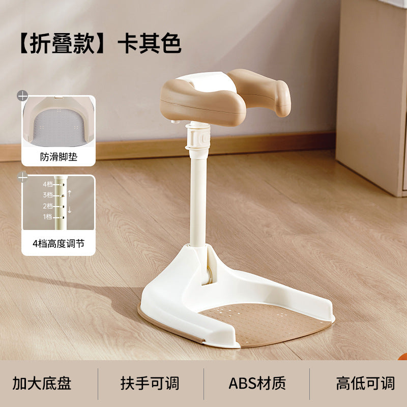 Baby bath support stand - foldable, no-assembly, non-slip bathing aid for infants and toddlers