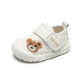 Bear autumn new arrival soft leather toddler shoes 01-2 years old girl beginner flats men baby anti-kick shoes