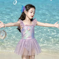 Baby swimsuit girls' fashionable swimsuit  new mermaid princess style symphony swimsuit for children hot spring