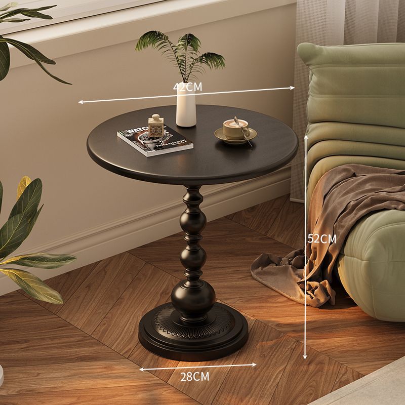 Accessible luxury sofa side table retro corner table iron bedside storage balcony small round table living room for home small coffee table