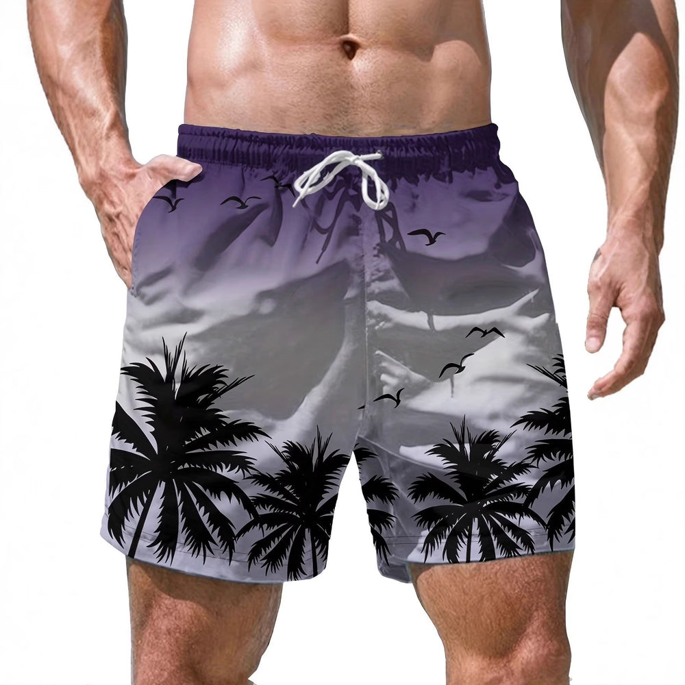 trending men's swim trunks, quick-dry swim shorts, casual athletic beach shorts, new european and american styles