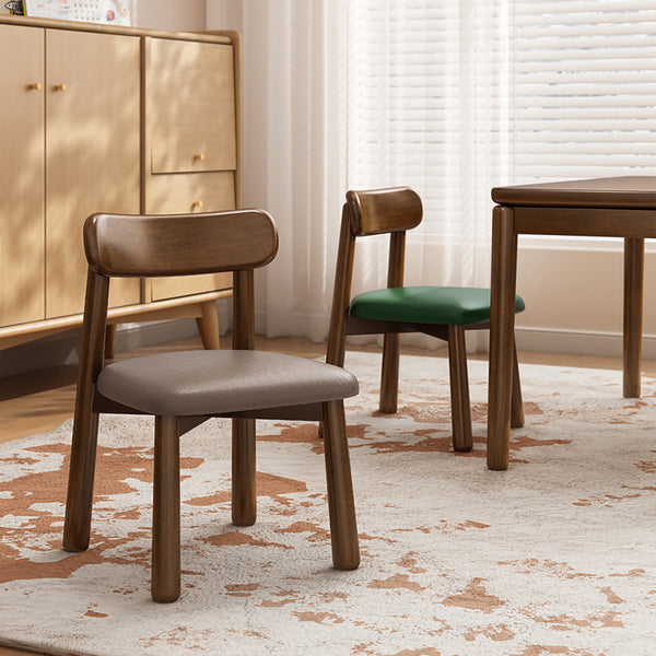 Living room solid wood coffee table small stool household retro shoe changing stool walnut soft bag bench adult backrest small chair