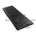 Dareu lk185t wired keyboard and mouse combo - usb keyboard for desktop, laptop, business, office, and home use