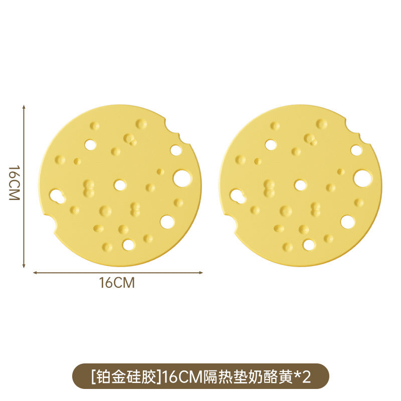 Silicone insulated placemat - cream style table protector, bowl mat, plate & pot holder, premium coaster, high-temperature resistant placemat