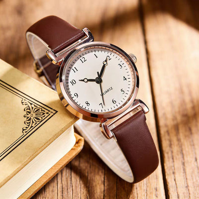 Women's watch hot korean style casualretro women's belt watch women's small forest style student watch in stock