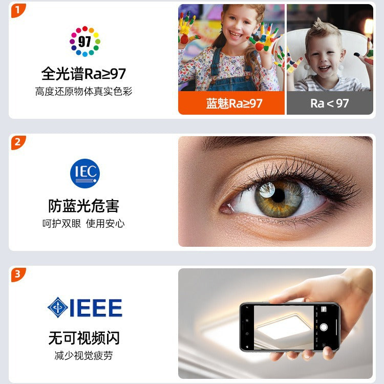 Living room main light led ceiling light Internet celebrity modern simple atmosphere lighting combination whole house package full spectrum headlight