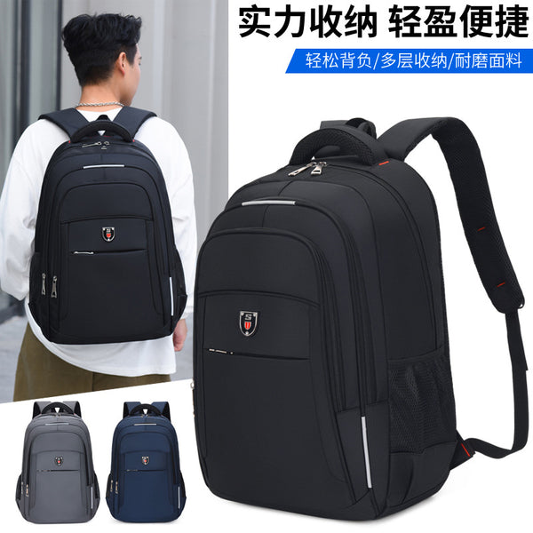 Wholesale Backpack Men's Large Capacity Simple Business Computer Backpack Outdoor Leisure Travel Student School Bag