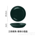 Insfrench creative pearl edge bowl, plate and dish tableware combination restaurant for home dessert oatmeal rice bowl suit
