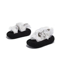 Preppy style sandals for women 2026summernew arrivalk-styleoutwearbowsthick sole with skirt roman beach shoes