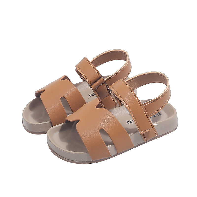 summer new arrivals: kids' roman sandals - girls' korean style fashion soft sole anti-slip velcro beach sandals for boys