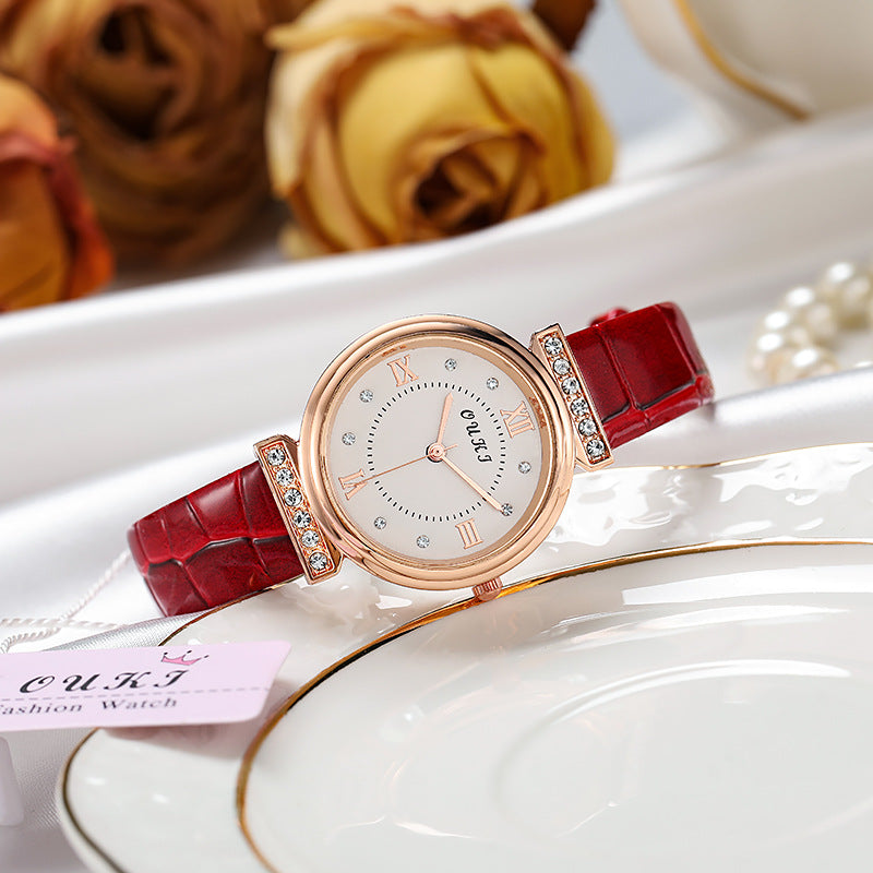 Tiktok trending women's watch: stylish, waterproof, minimalist, elegant, light luxury, unique, and new ins style