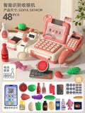 Kids' supermarket cash register toy - realistic multifunctional play store, educational puzzle, girl's pretend play cashier station, birthday gift