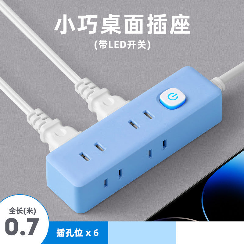 Two-pin socket 2-hole plug for homeusb power strip two-pin plug wiring board two-claw plug-in board two-pin power strip