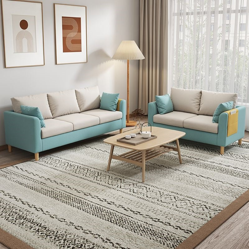Bedroom double sofa small apartment scandinaviancasual modern economical rental house living room popular small sofa