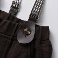 children's clothing, stylish spring long-sleeved suspender set for handsome boys, new performance dress for older children