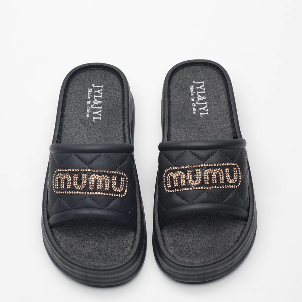 Thick sole sandals and slippers for women summeroutwear2025new arrivalnon-slipfashionpopular indoor home platform sandals