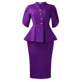 D3358 cross-border women's fashion elegant ruffle v-neck bodycon mini dress - plus size african style
