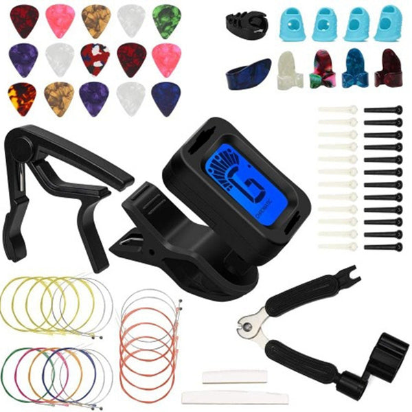 Hot Sale, Guitar Accessories Set, Factory Direct String Set, Finger Cover, Pick, Guitar Accessories Package A