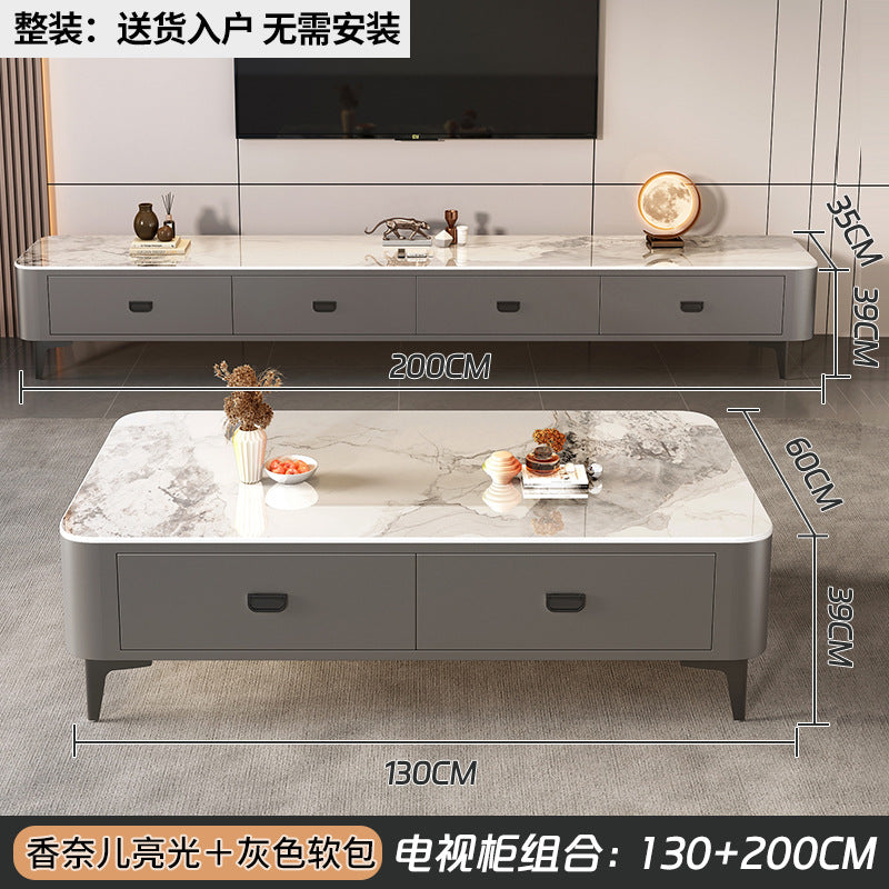 Accessible luxury solid wood coffee table small apartment living room for homecasual modern tea table new arrival small apartment office small table
